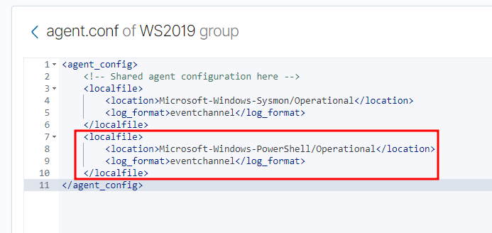 Figura 7: Añadir el provider de registro Powershell/Operational.