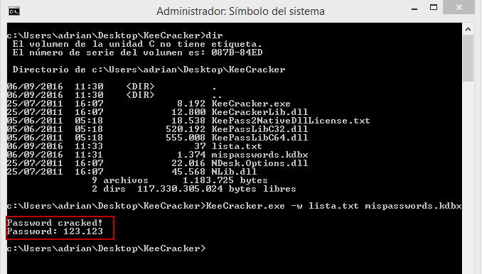 Figura 2: PoC de KeeCracker.