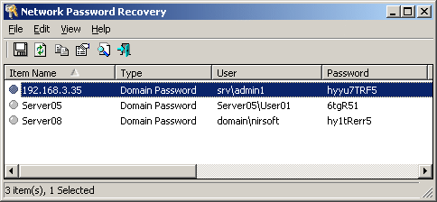 Figura 8: Network Password Recovery.
