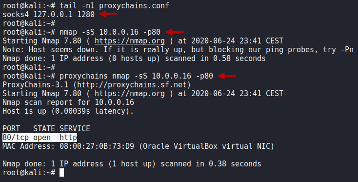 Pivoting entre redes locales internas con Proxychains