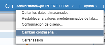 Figura 4: Cambiar password SSO Administrator@vsphere.local.